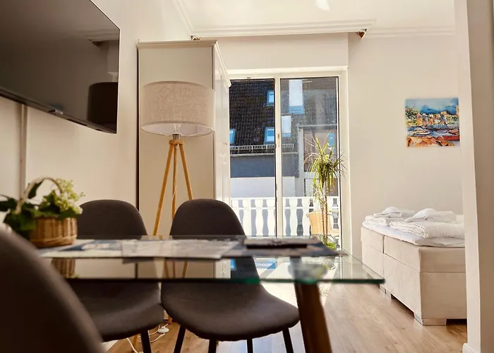 Strand Studio Mit Meerblick & Balkon